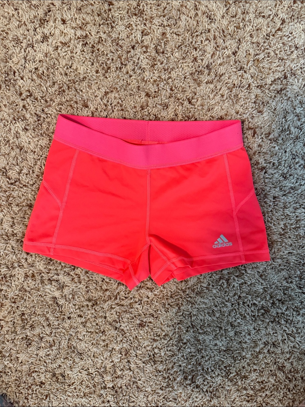 adidas Women's Hot Pink Performance Bike Shorts